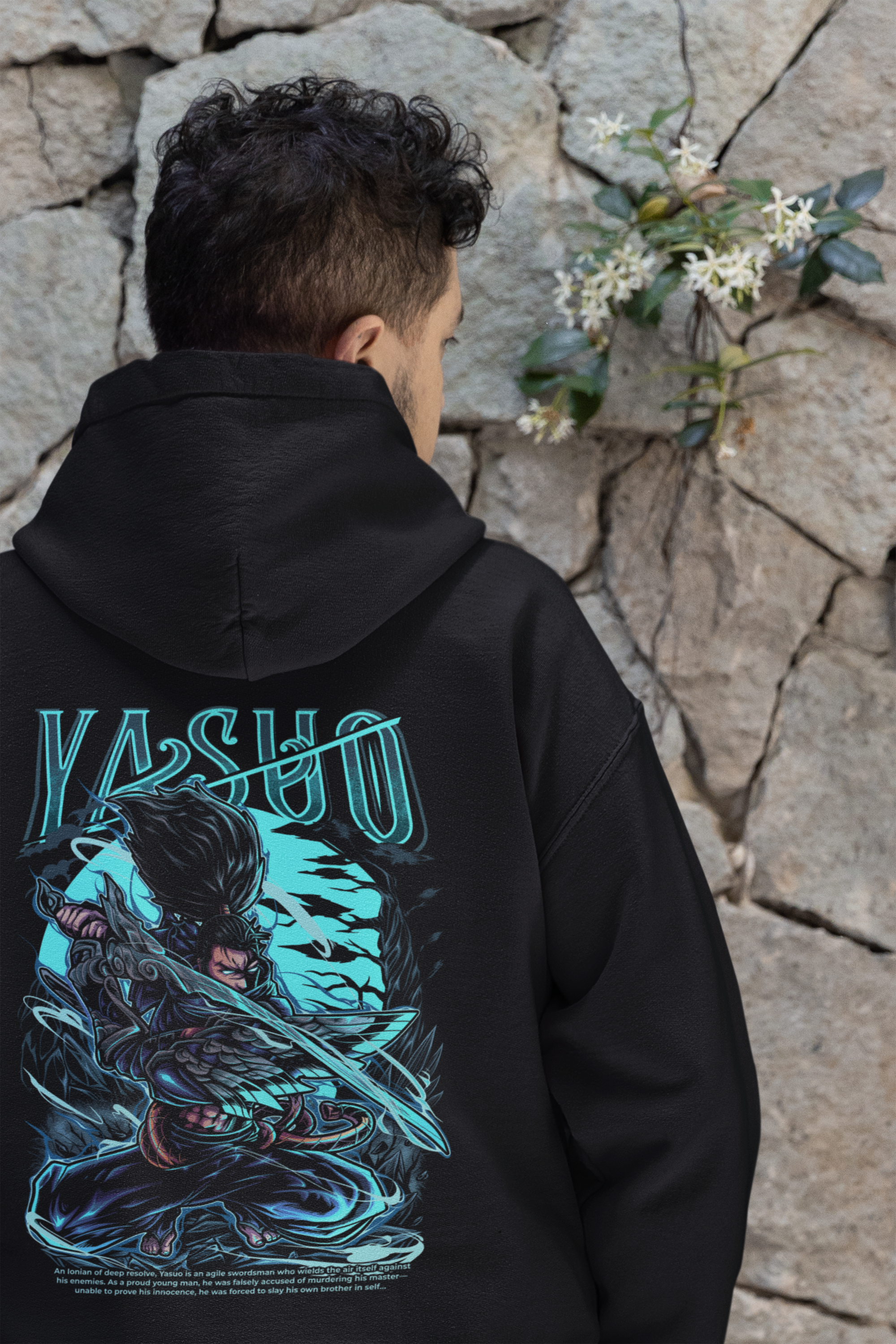 Printify Yasuo Hoodie S